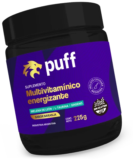 Suplemento Puff · Multivitamínico energizante