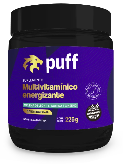 Suplemento Puff · Multivitamínico energizante